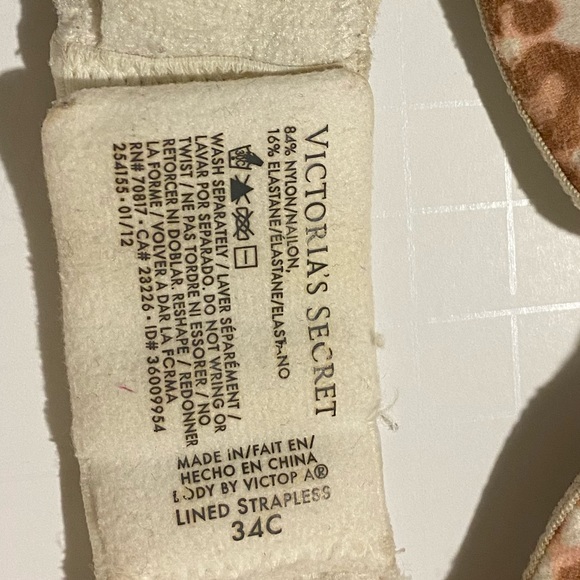 Victoria’s Secret Lined Strapless Bra - Picture 3 of 4